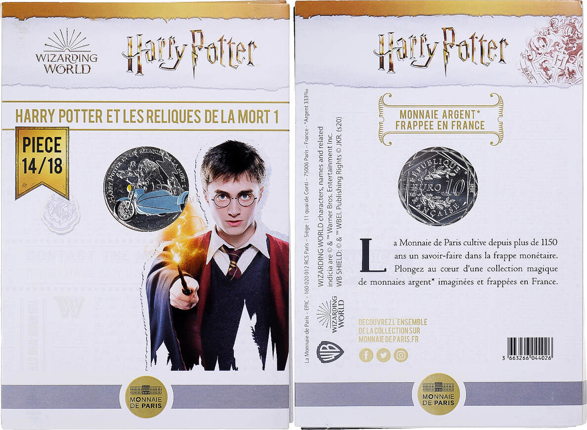 France 10 Euro 2021 Monnaie de Paris Monnaie de Paris, Harry Potter et les Reliques de la MS(65