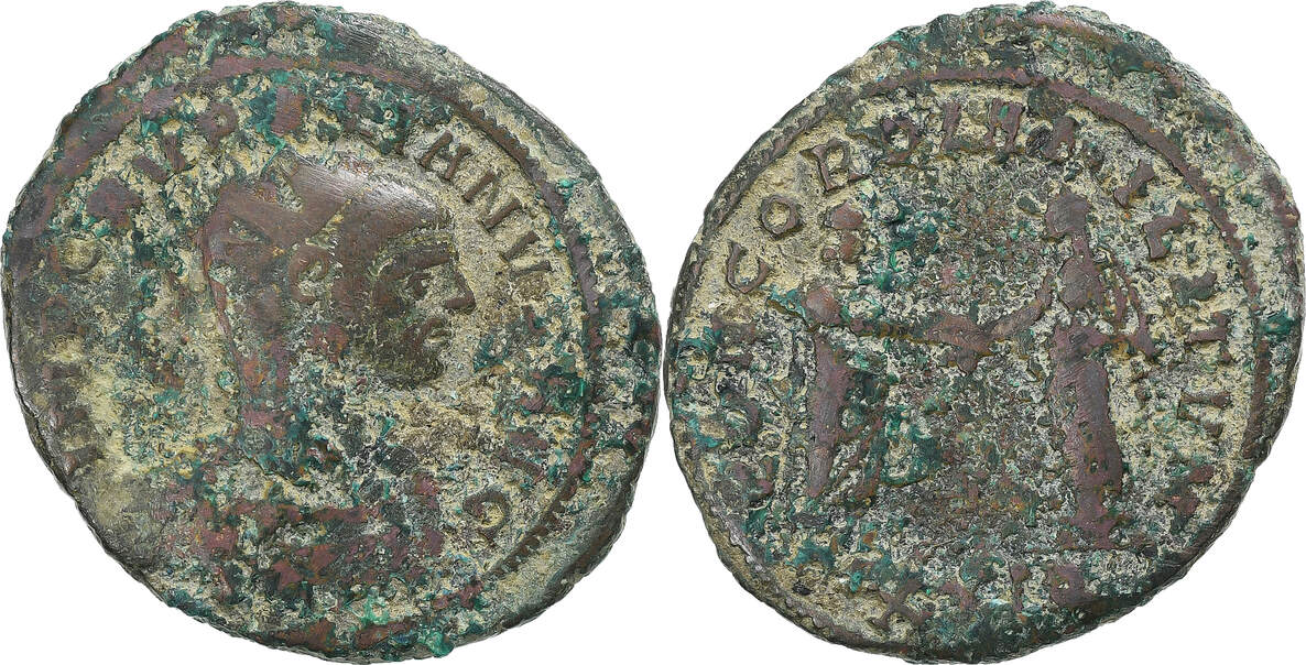 Aurelianus 270-275 Siscia Aurelian, Siscia, Bronze, RIC:244 VF(20-25