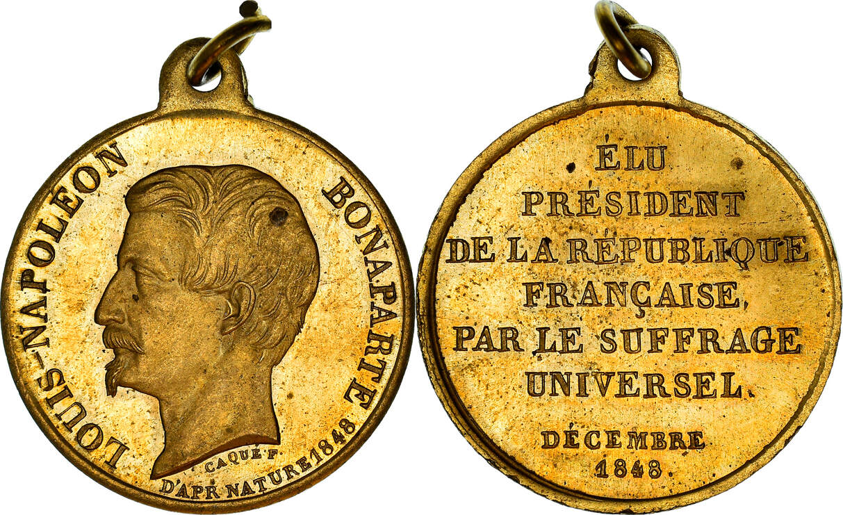 France Medal 1848 Louis Napoléon Bonaparte, Président de la République