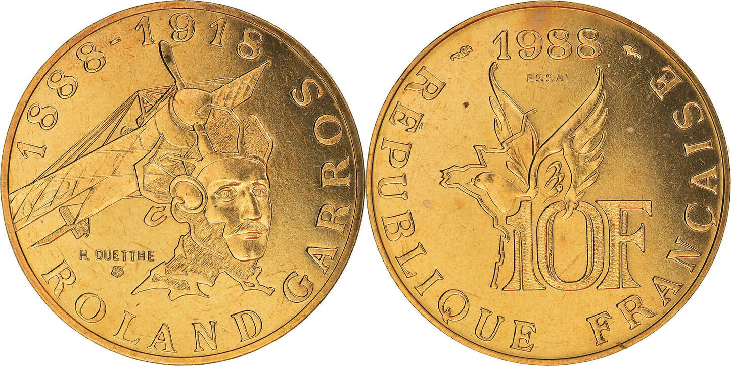 France 10 Francs 1988 Coin, Roland