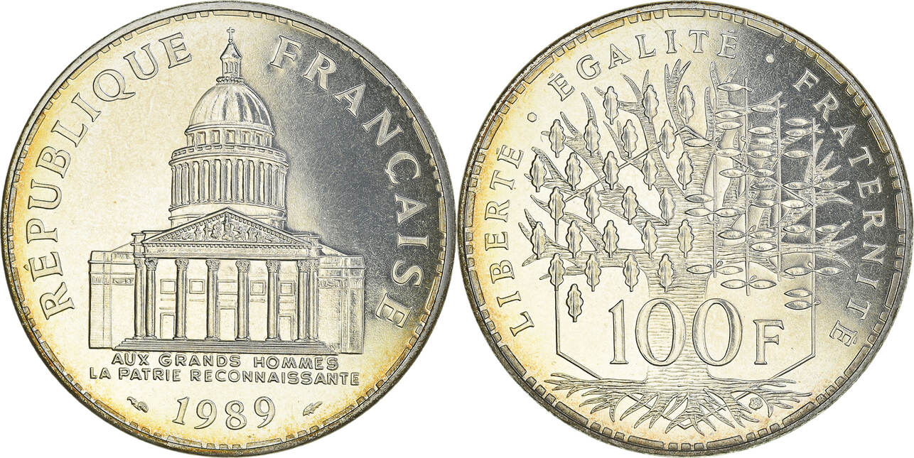 100 france. 100 Центов 1989 Суринам. Франция 100 франков 1982 г. Пантеон.