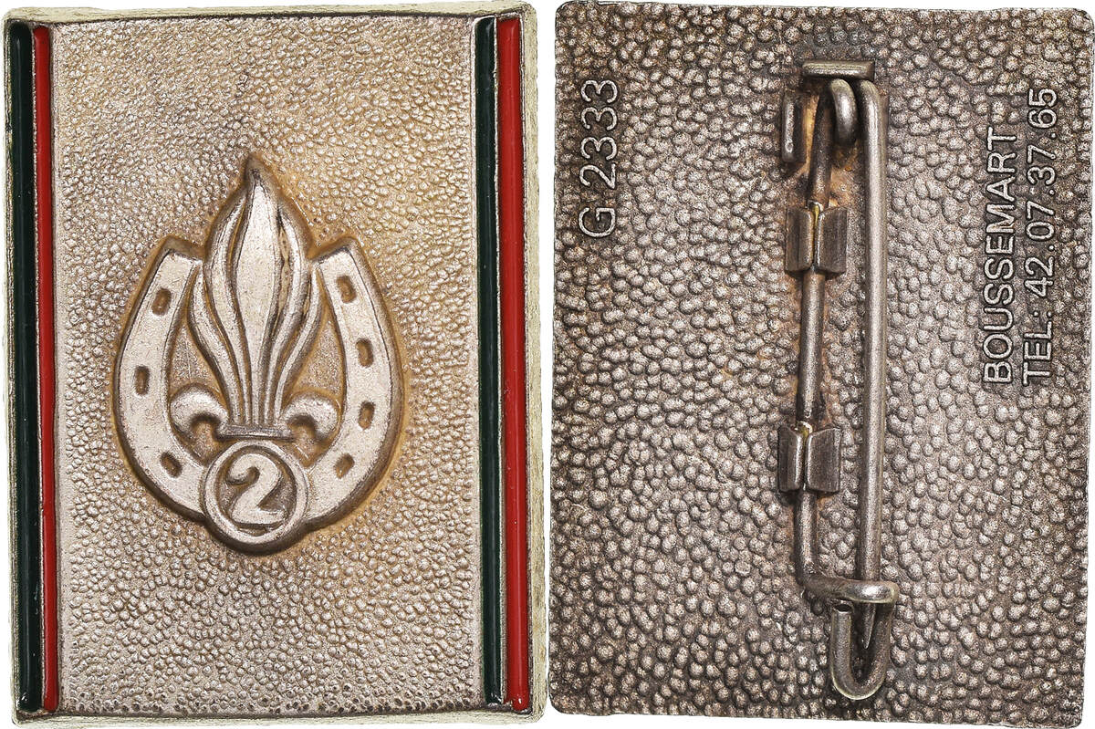 Insigne De Béret 6ème Reg Insigne De Béret Doré - Légion Étrangère 6ème Régiment Étranger De Génie - TOE Concept Insigne Militaire