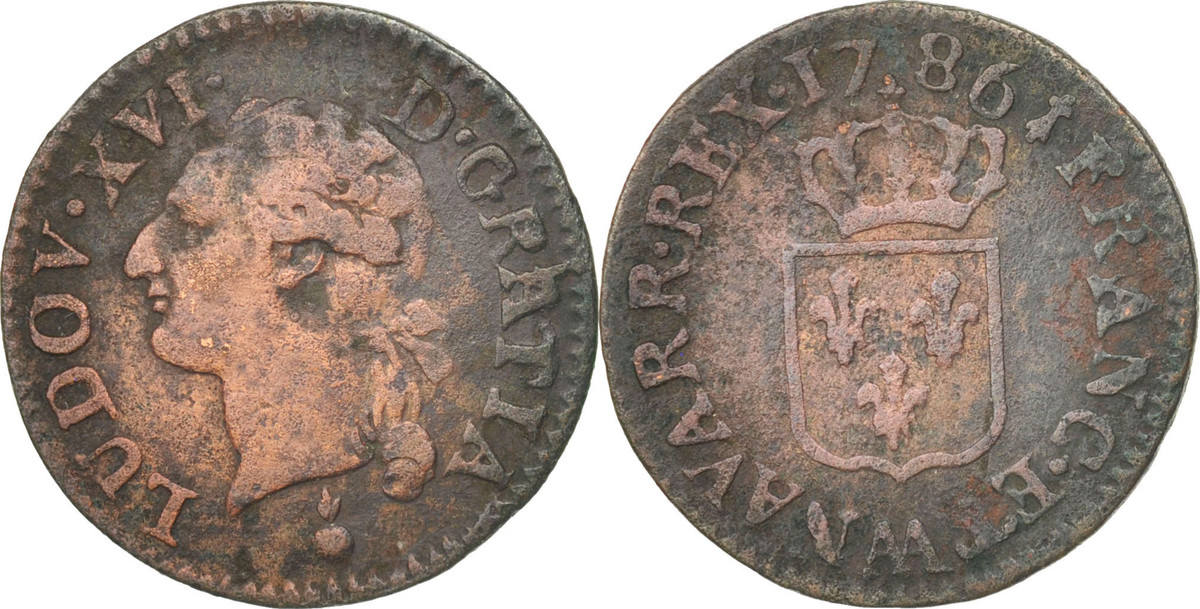 1 Лиард 1641. Бывшая французская монета