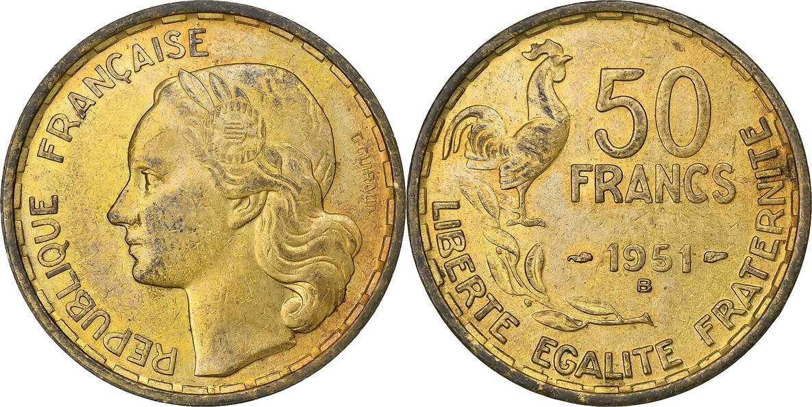 50 francs Guiraud 1951 F.425/5 fmd_747448 Modernes