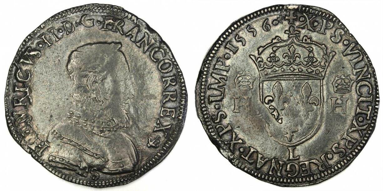 Charles IX Teston 1575 LA ROCHELLE