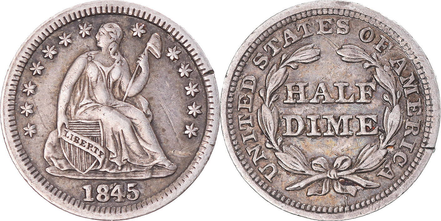 Est 20. Монета 1 дайм США. 1873 Год Liberty. 1837-1873 Значок. Доллар 1839 Нью Йорк.