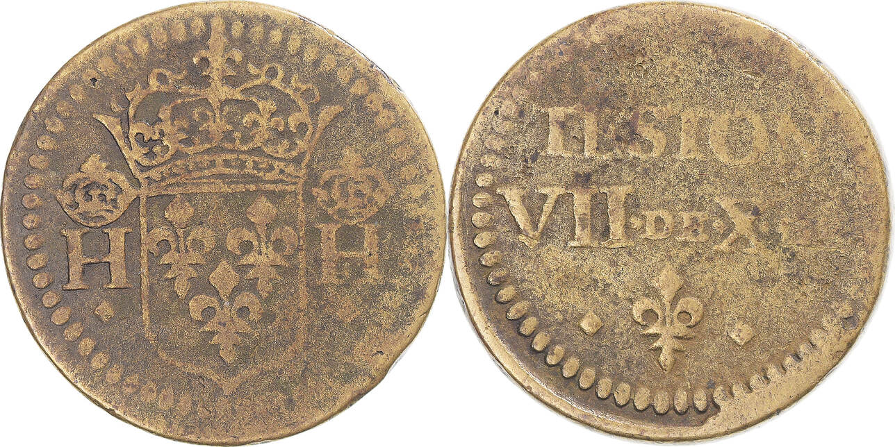 France Poids monétaire pour le teston Henri III, Brass EF(40-45) | MA-Shops