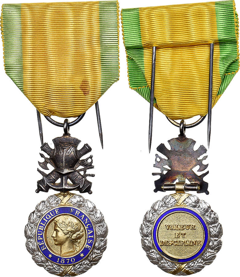 Médaille militaire république Française 1870 - valeur et discipline