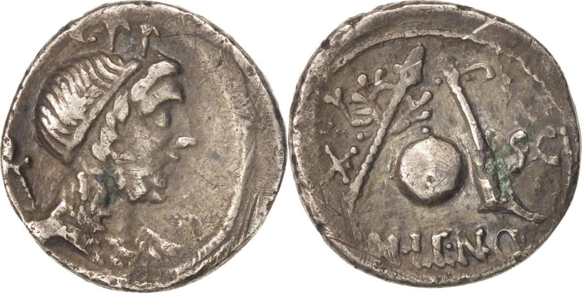 Denarius 76 BC Roma Coin, Cornelia, Roma, Silver, Babelon:54 VF(30-35 ...