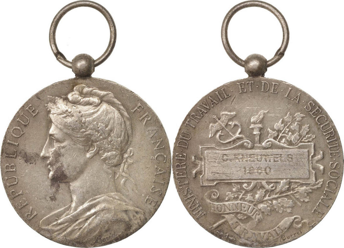 medal france médaille dhonneur du travail, good
