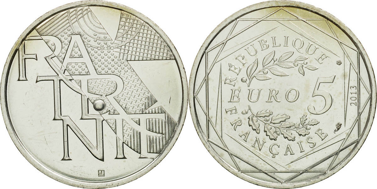 5 Евро монета. 5 Евро 2013. Монета Paris 2013. 5 Евро железные.