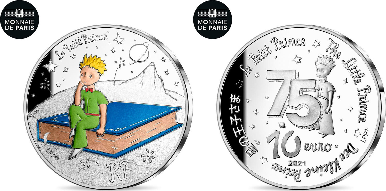 France 10 Euro 2021 LE PETIT PRINCE ET SON CHEF D'OEUVRE, Silver