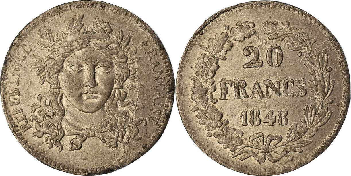 Старинная монета франции 4 буквы. 20 Francs 1848. 20 Francs 1795. Francs 1900. Francaise монета.