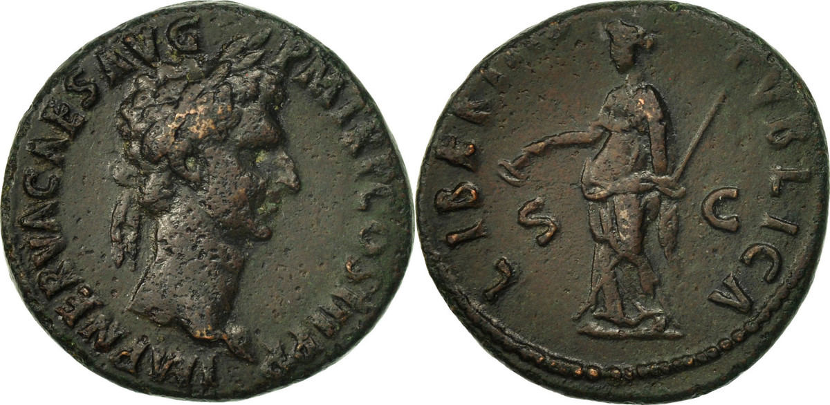 As 97 Rome Nerva, Rome, Bronze, RIC:86 VF(30-35) | MA-Shops