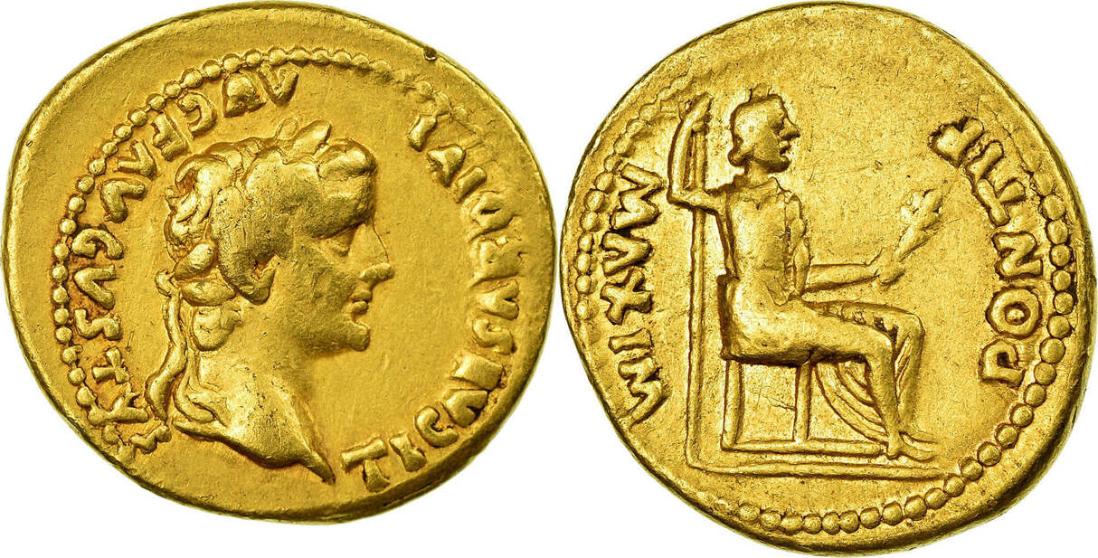 Aureus AD 15-18 Lyon - Lugdunum Coin, Tiberius, Lyon 