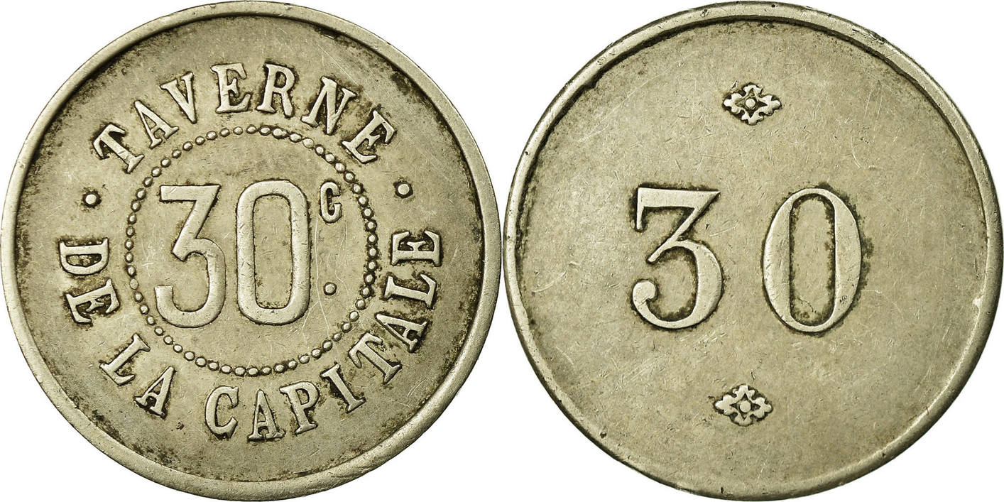 French 30. Sporveje монета. Modes de Paris монета.