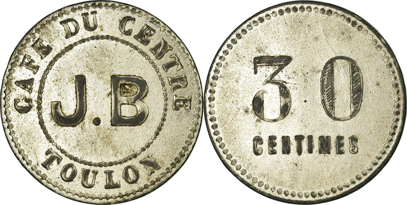 French 30. France Coins.