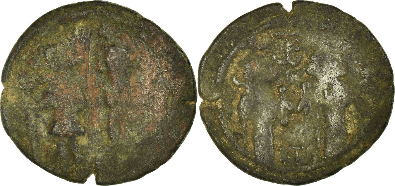 Follis 662-667 Carthage Coin, Constans II, Carthage, Copper
