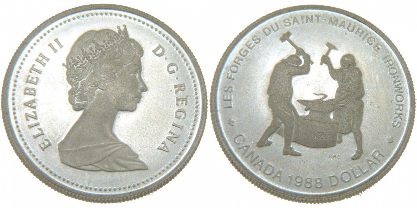 Canada Dollar 1988 Royal Canadian Mint Coin Elizabeth II Royal canada-dollar-1988-royal-canadian-mint-coin-elizabeth-ii-royal