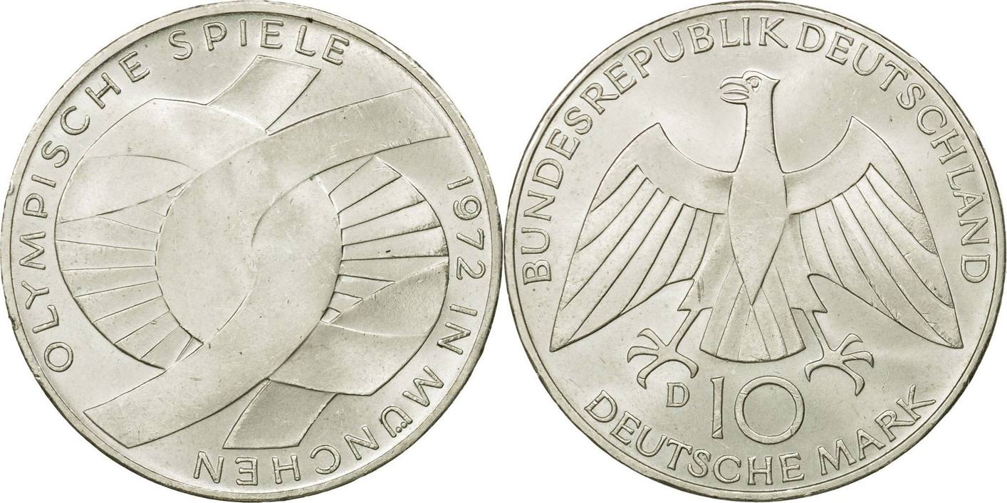 Республики 10 купить. Монета 10f 1972. G на монете. Монета Bunderstag Deutschland 1972.