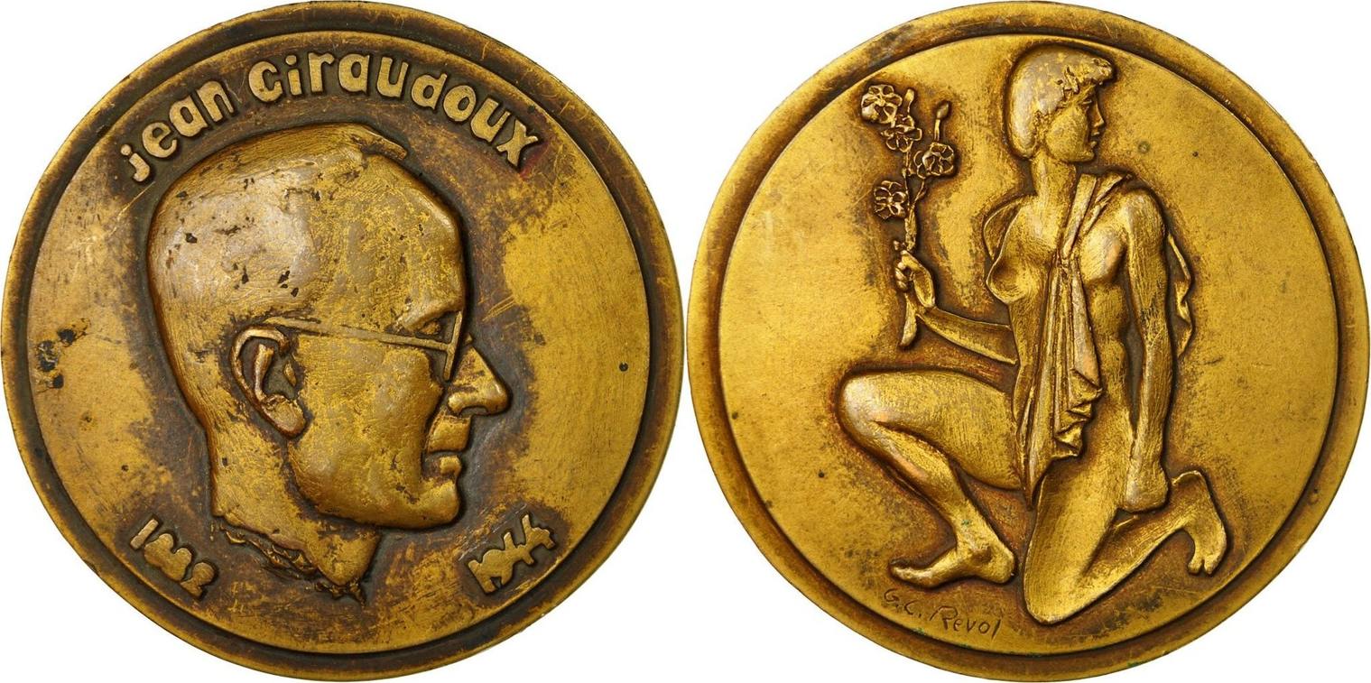 Medaille France Jean Giraudoux Ecrivain Ondine Théâtre Revol Au50 53 - 