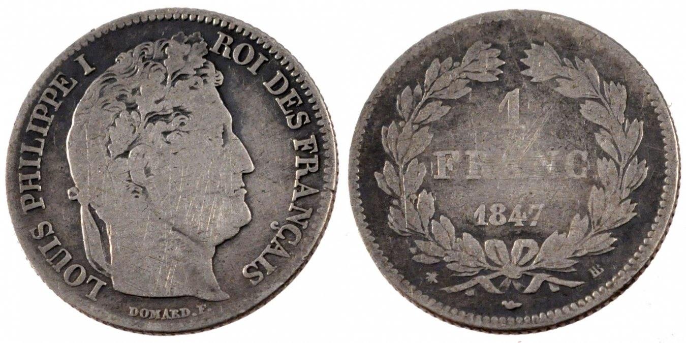 Pièce 2 Francs Louis Philippe 1847 A - Argent - Qualité SPL - Collection Numismatique