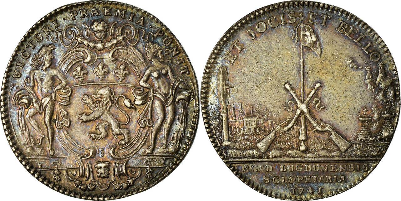 France betaalpenning 1741 Tir et Arquebuse, Chevaliers de l'Arquebuse