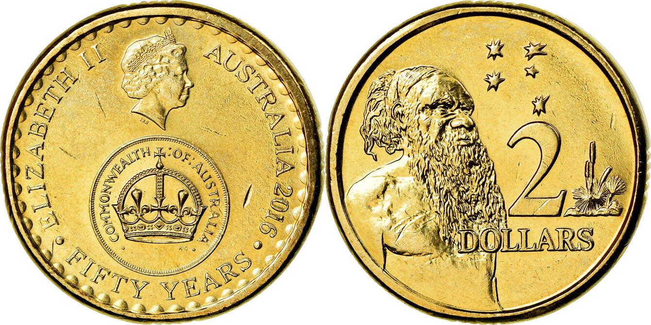 Australia 2 Dollars 2016 Coin, 50ème