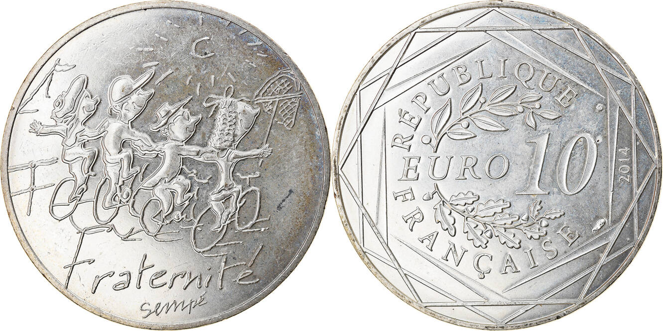 French 10. Fraternite монета.