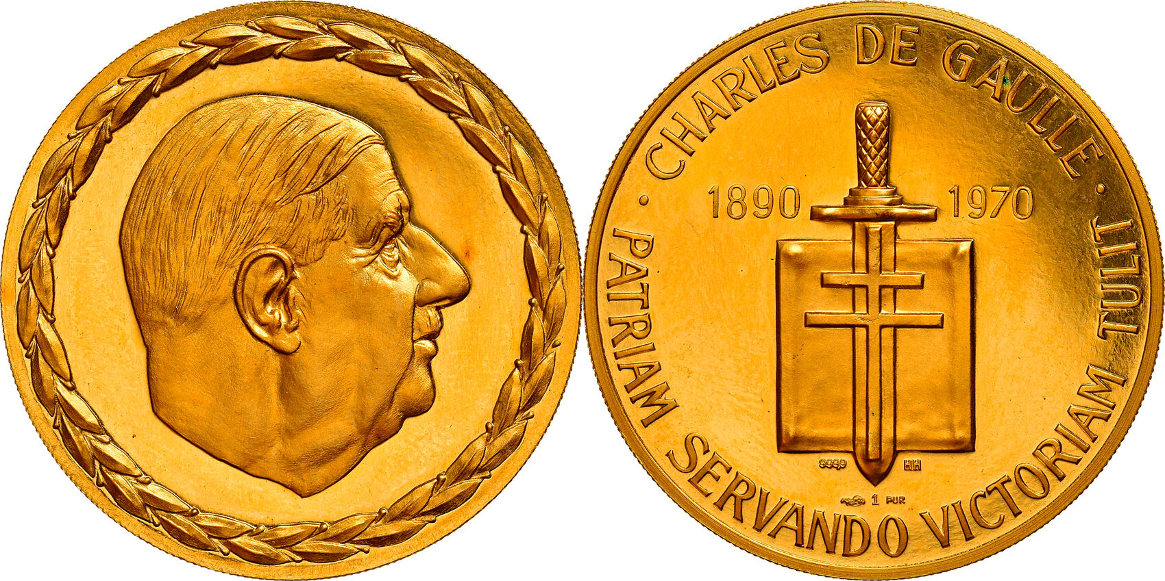 Де голль золото. Монета де Голль. 70 Gold