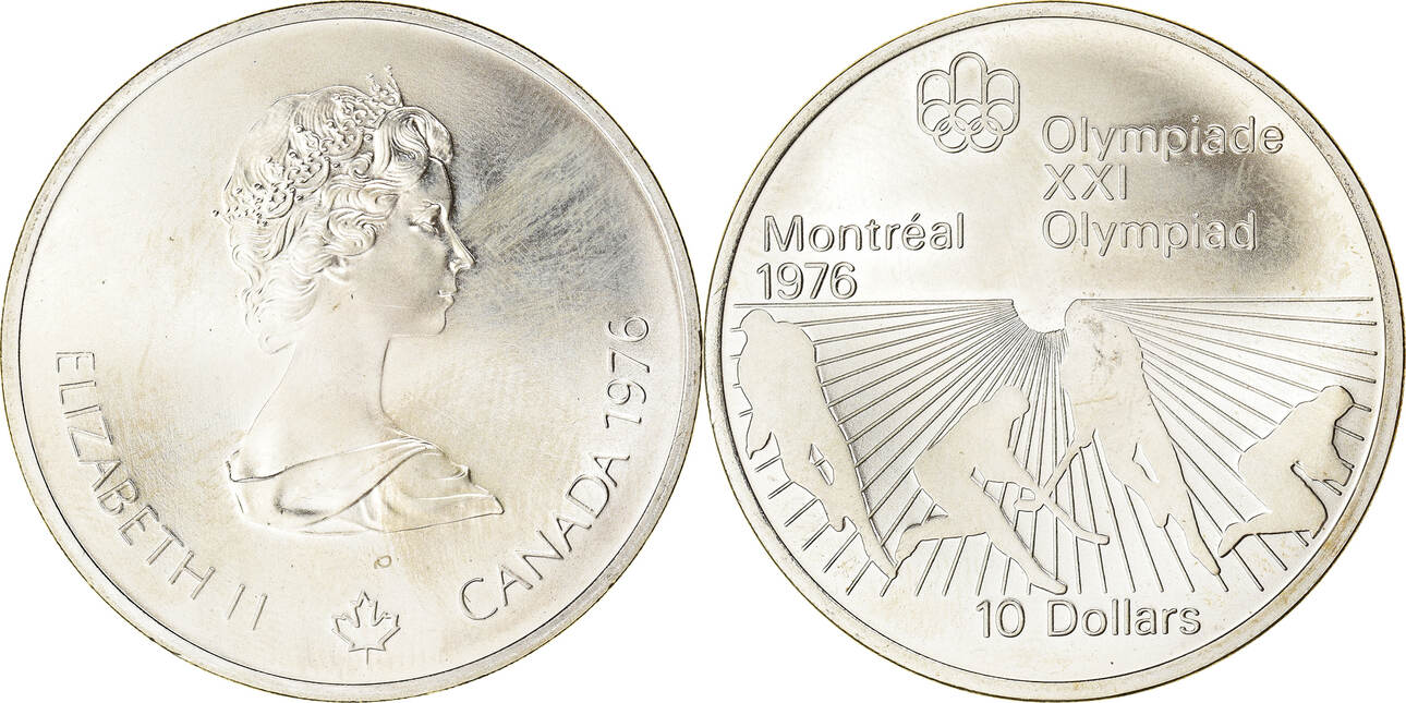 Canada 10 Dollars 1976 Royal Canadian Mint Coin, Elizabeth II, Royal