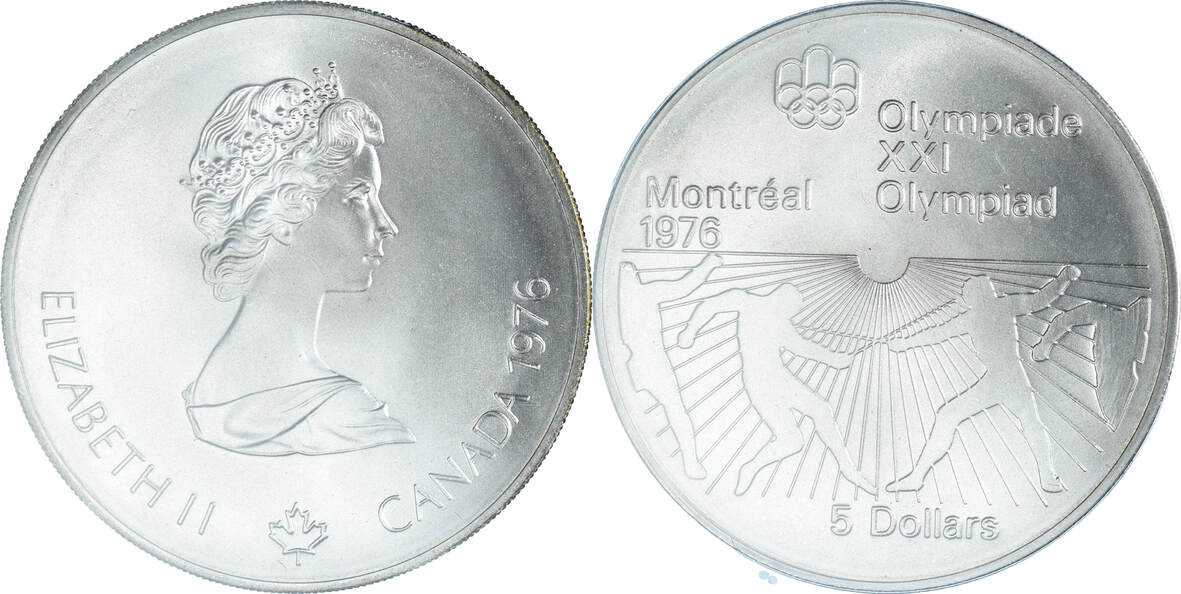 Canada 5 Dollars 1976 Coin Elizabeth II Fencing Silver KM 107 MS 65 1880-5-dollar-liberty-gold-half-eagle-coin-917pawnshop