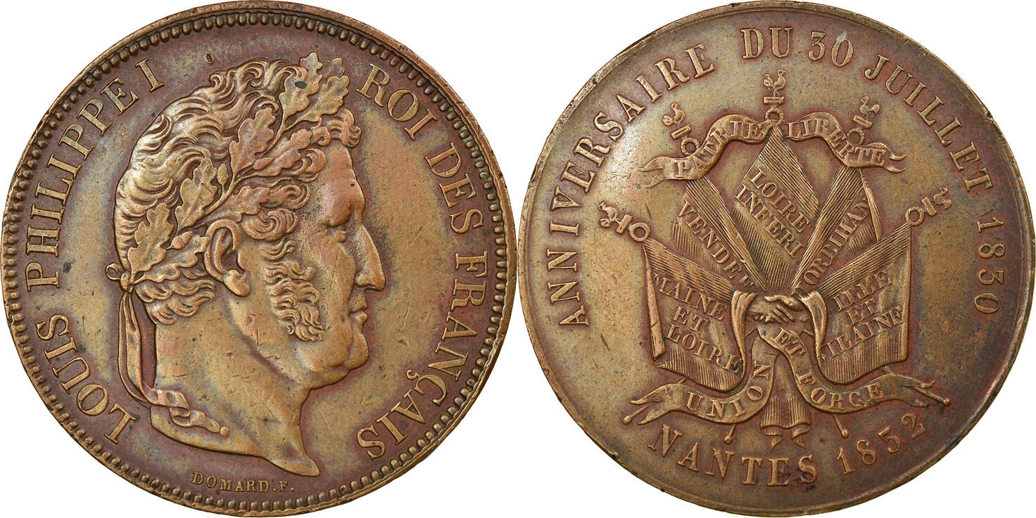 France Medal 12 Louis Philippe I Anniversaire Du 30 Juillet 10 History Au 50 53 Ma Shops