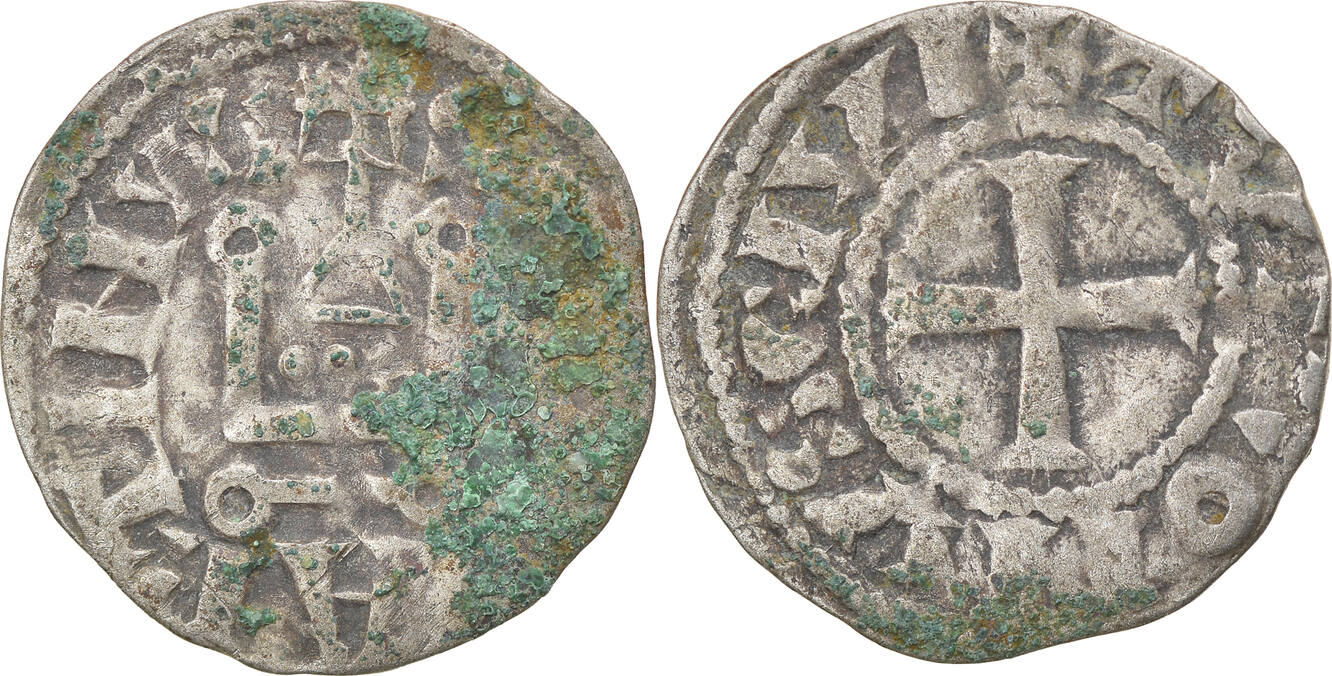 Сен ма. Денье Франция 1677. Турский грош. Монета de Dios. Нить денье.