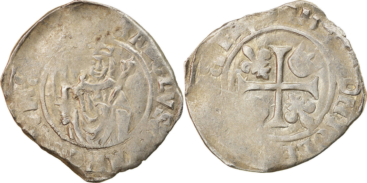 France Hardi Coin, Charles VIII, Bordeaux, Billon, Duplessy:598 VF(30-35) | MA-Shops