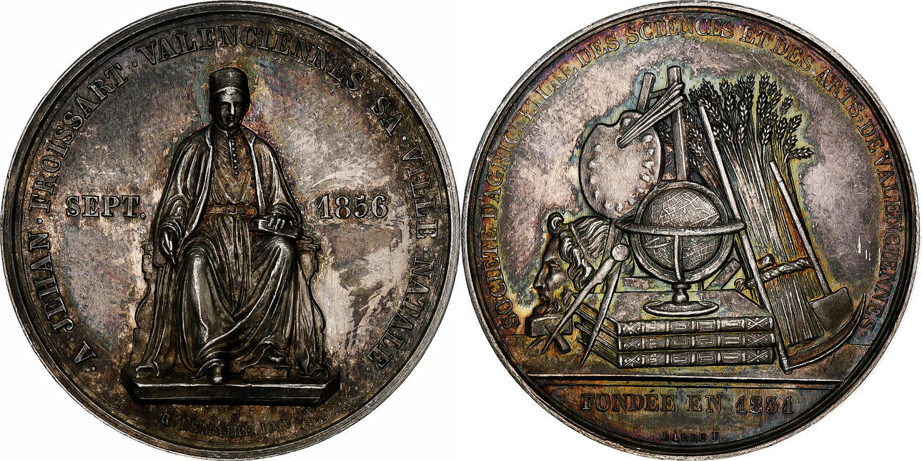 Médaille Ancienne Pontoise – Société D'Agriculture & D'Horticulture – Bronze, 1850 (XIXème Siècle)