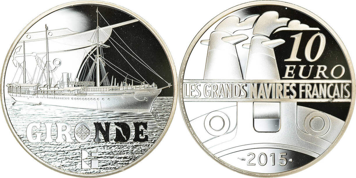 Париж евро. France 2 Euro 2015 Paris Coin, bimetallic MS(65-70).