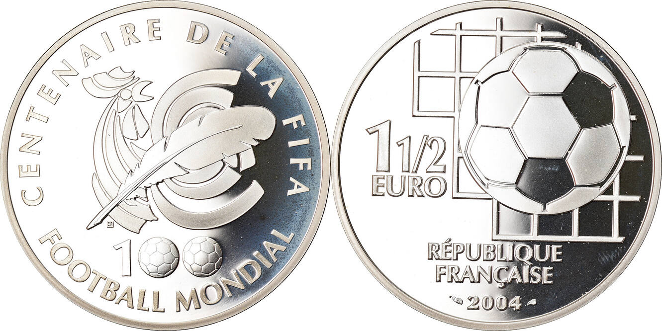 Fr 1.5. 2 Евро 2004 года. France 1.