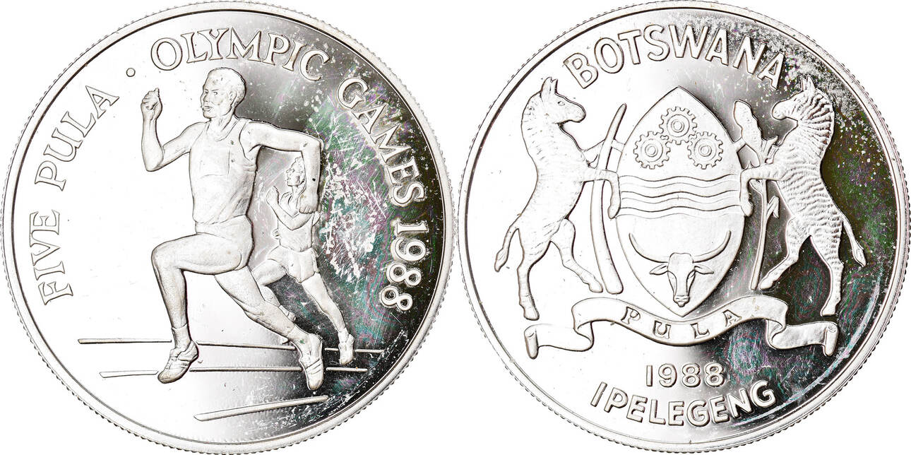 Mint coin. Монетный двор Кореи. 1988 In Britain.