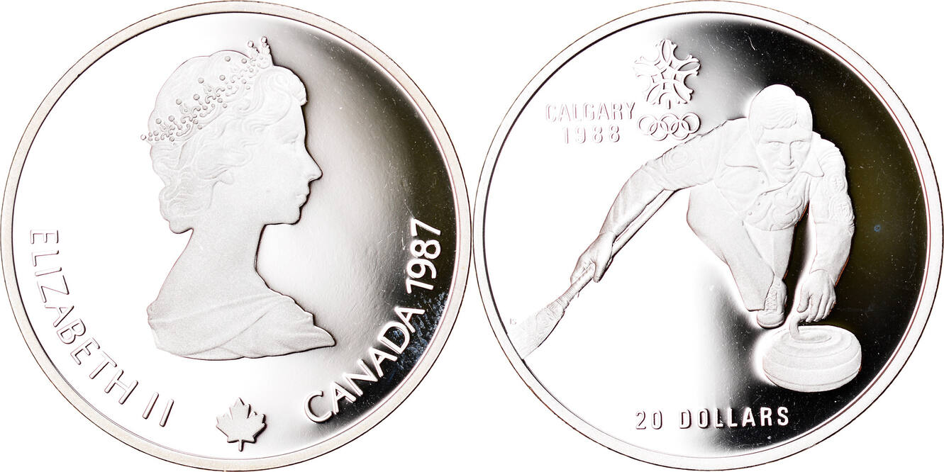 Canada 20 Dollars 1987 Royal Canadian Mint Coin, Elizabeth II 