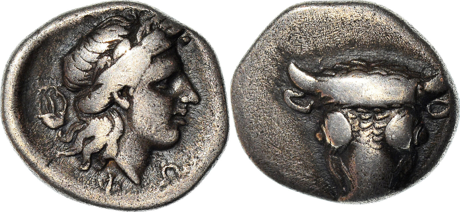 Triobol 354-346 BC Not Applicable Coin, Phokis, Federal Coinage, Silver AU(...