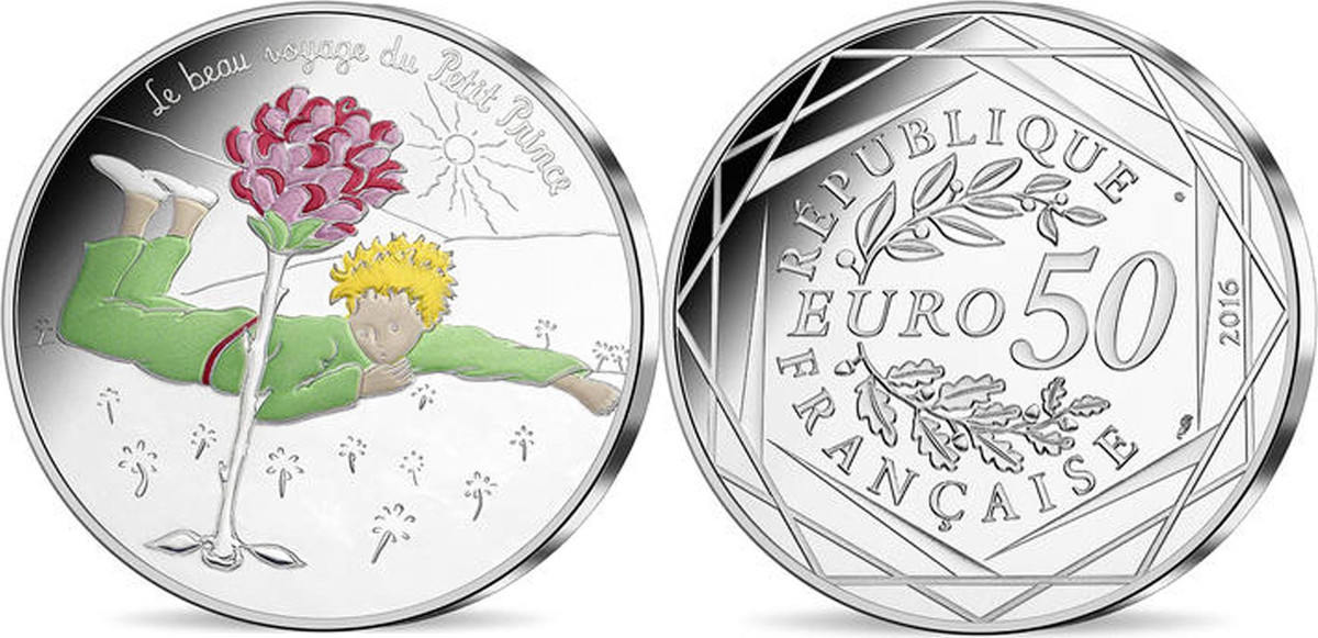 France 50 Euro 2016 Paris Coin, Monnaie de Paris, Petit Prince
