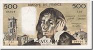 France 500 Francs Banknote, 500 F 1968-1993 ''Pascal'', 1971-08-05 -