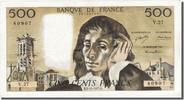 France 500 Francs Banknote, 500 F 1968-1993 ''Pascal'', 1971-12-02 -