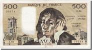 France 500 Francs Banknote, 500 F 1968-1993 ''Pascal'', 1973-10-04 -