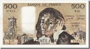 France 500 Francs Banknote, 500 F 1968-1993 ''Pascal'', 1973-10-04 -