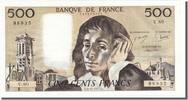 France 500 Francs Banknote, 500 F 1968-1993 ''Pascal'', 1977-11-03 -