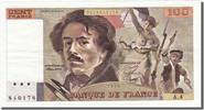 France 100 Francs Banknote, 100 F 1978-1995 ''Delacroix'' -