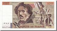 France 100 Francs Banknote, 100 F 1978-1995 ''Delacroix'' -
