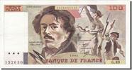 France 100 Francs Banknote, 100 F 1978-1995 ''Delacroix'' -